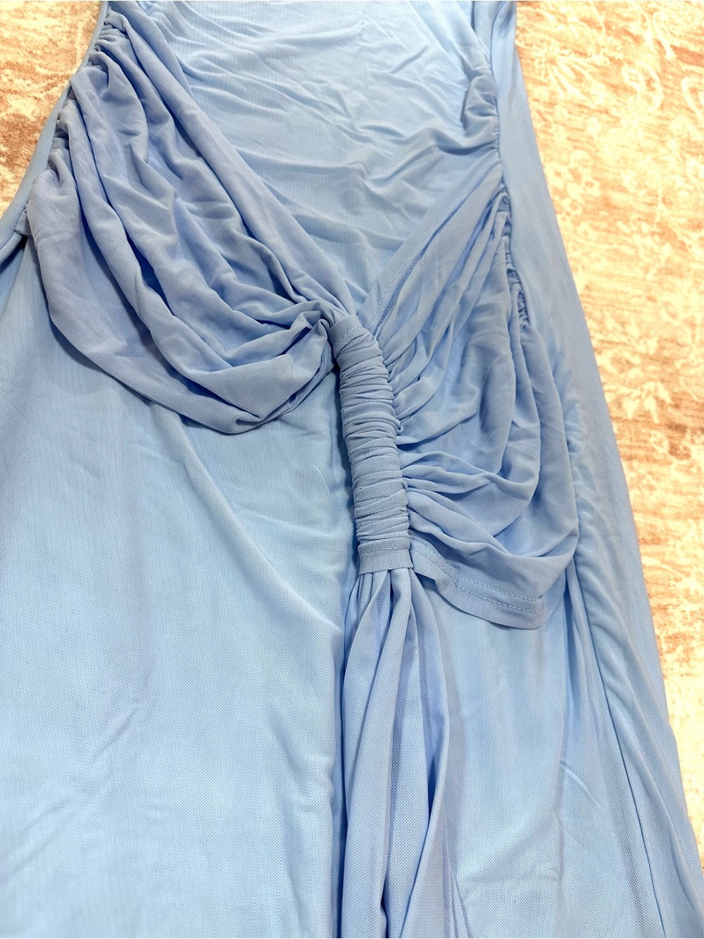 NWT 🩵 Twist Front Light Blue Dress - Picture 6 of 13